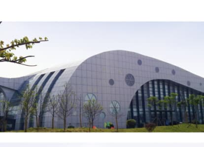 沅江会议中心外景网架工程